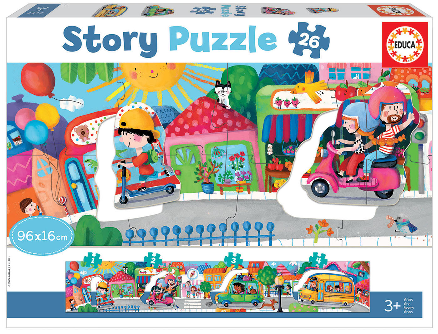 26 Vehículos de la ciudad Story Puzzle