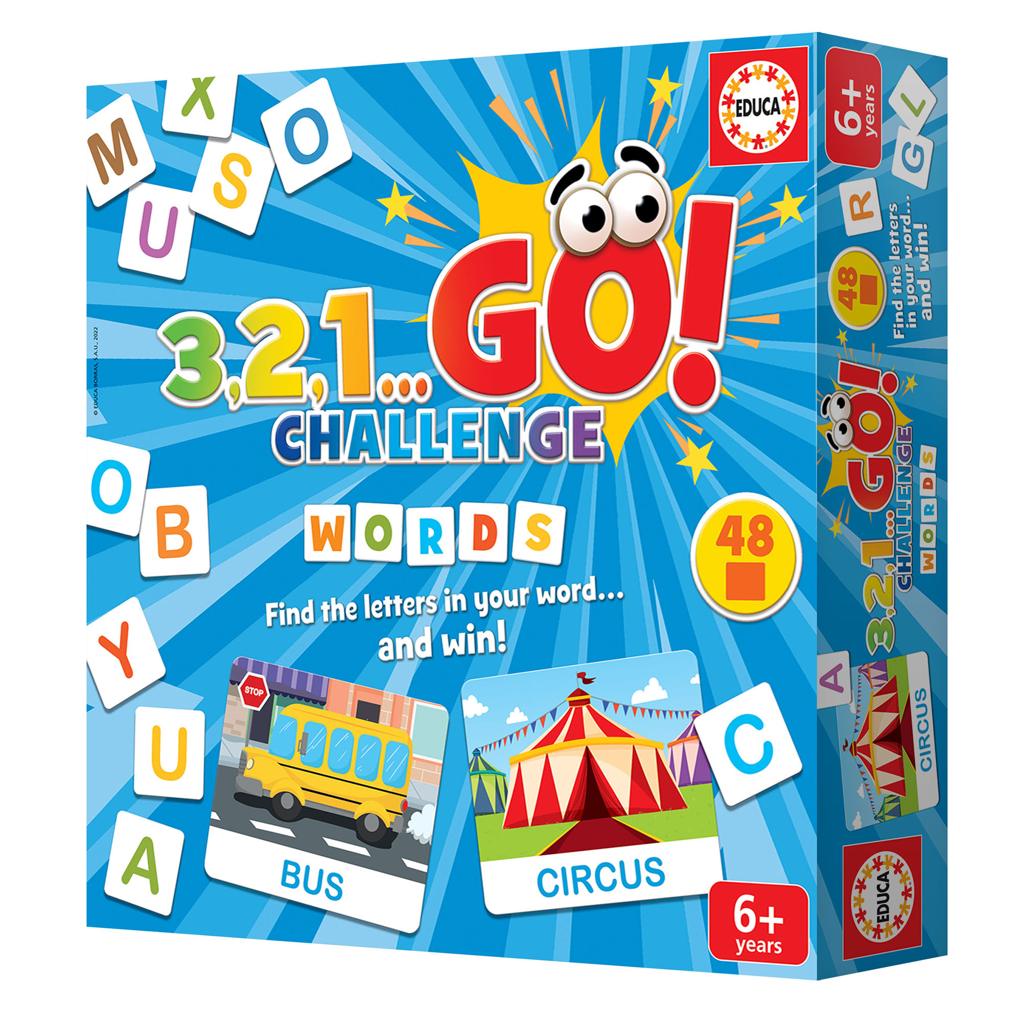 3,2,1 GO Challenge Words