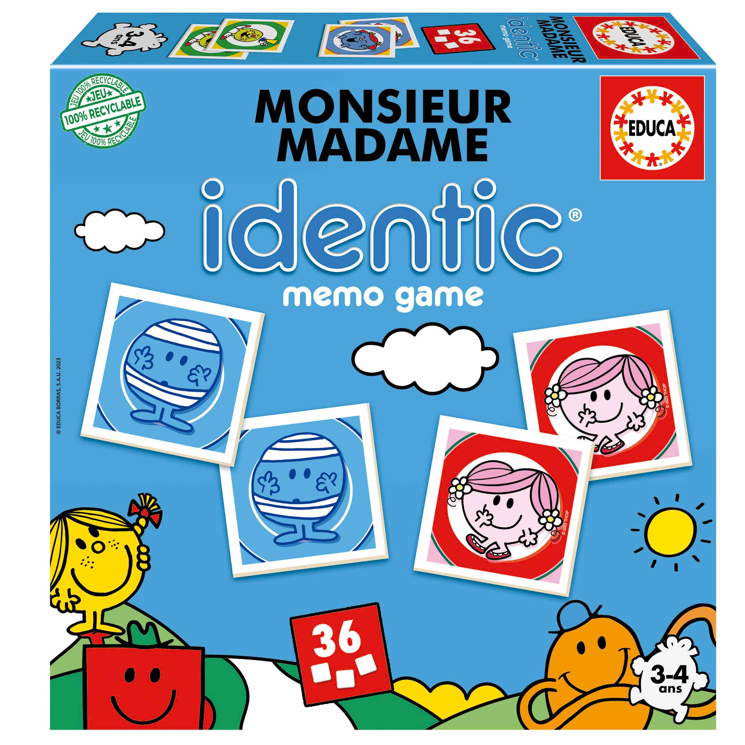 Identic Memo Monsieur Madame