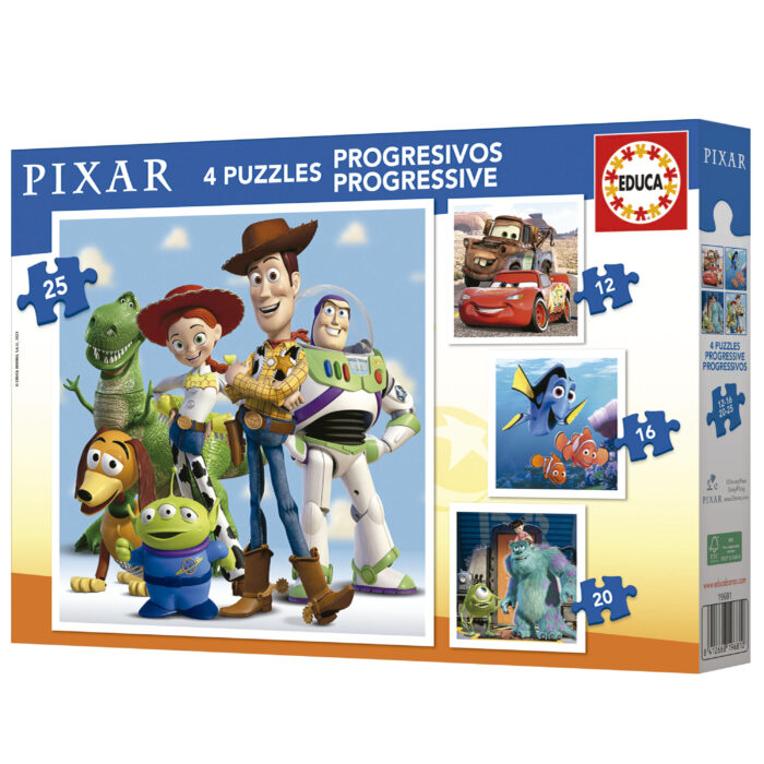 Progressivos Disney Pixar 12+16+20+25