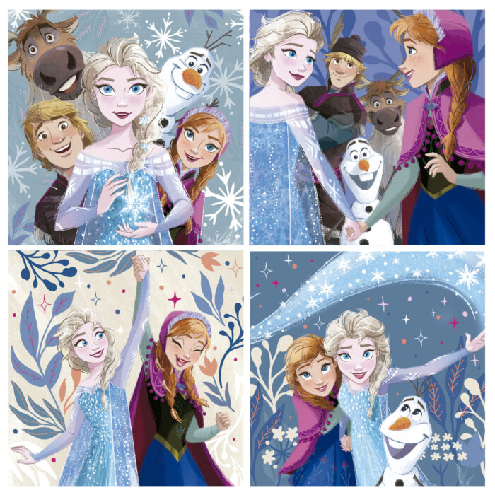 Puzzles Progressivos Frozen 12+16+20+25