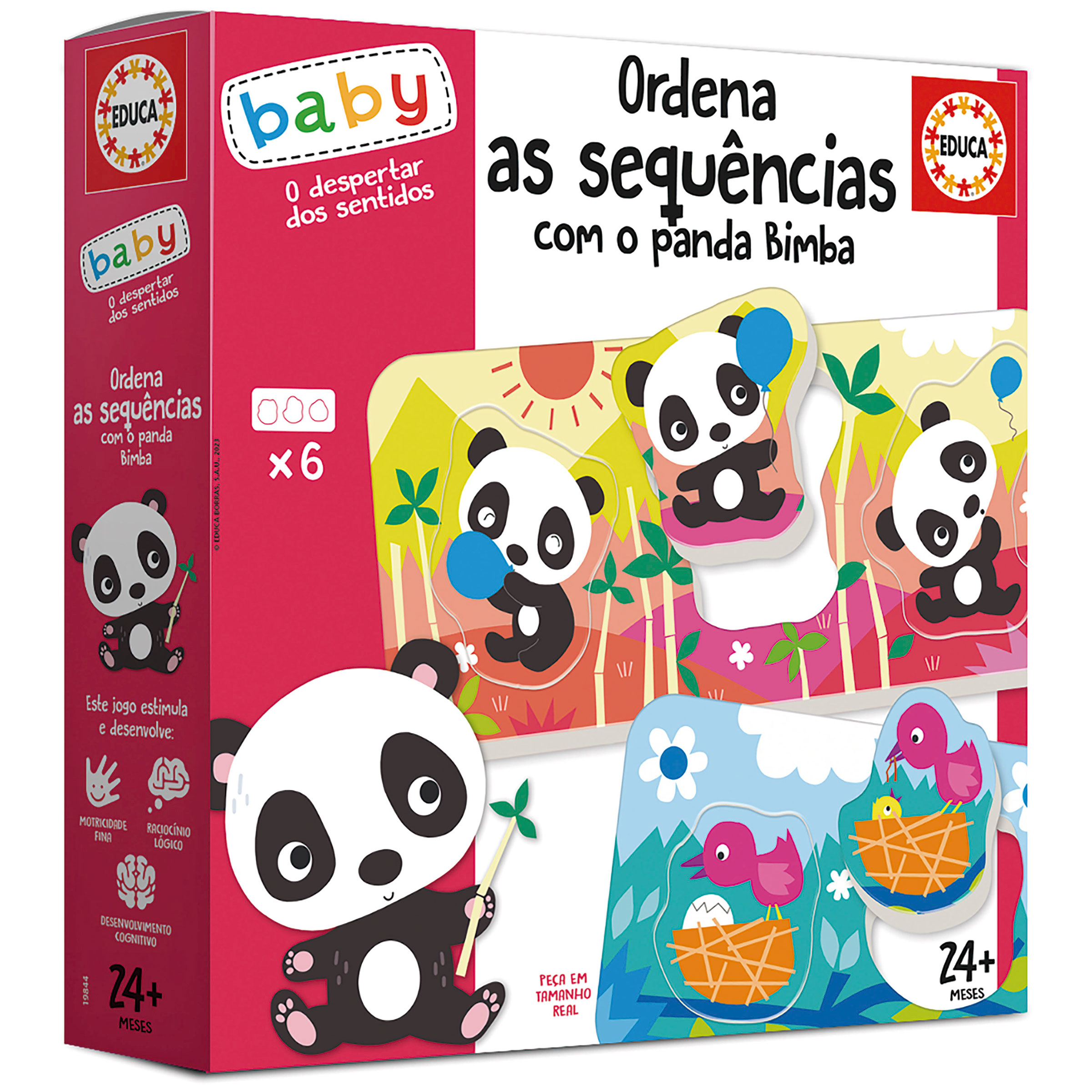 Ordena as sequências com o panda Bimba