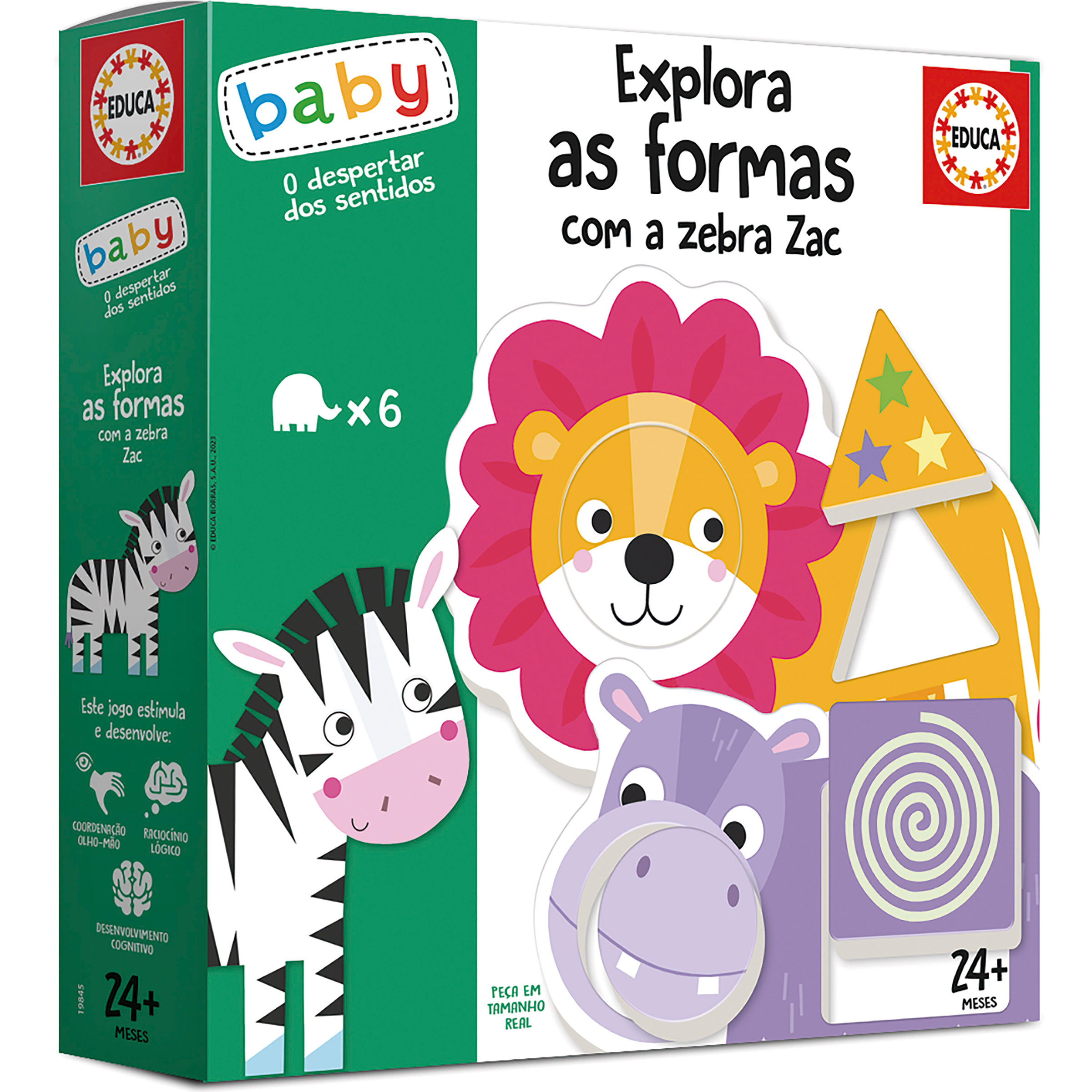 Explora as formas com a zebra Zac