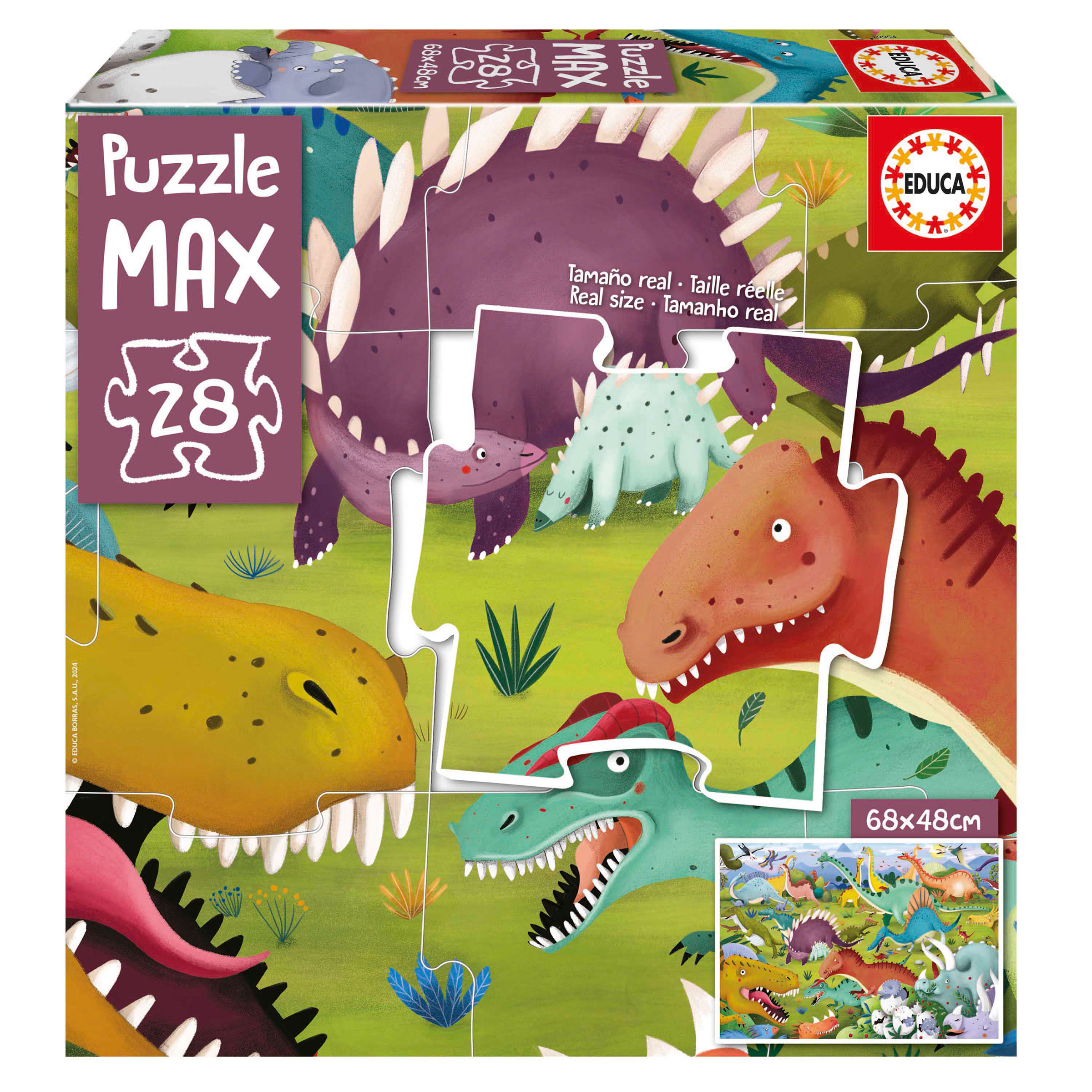 28 Dinossauros Puzzle Max